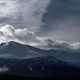 A view toward Aonach Beag in the winter, a mountain in Scotland near the “Sphinx” snow patch.